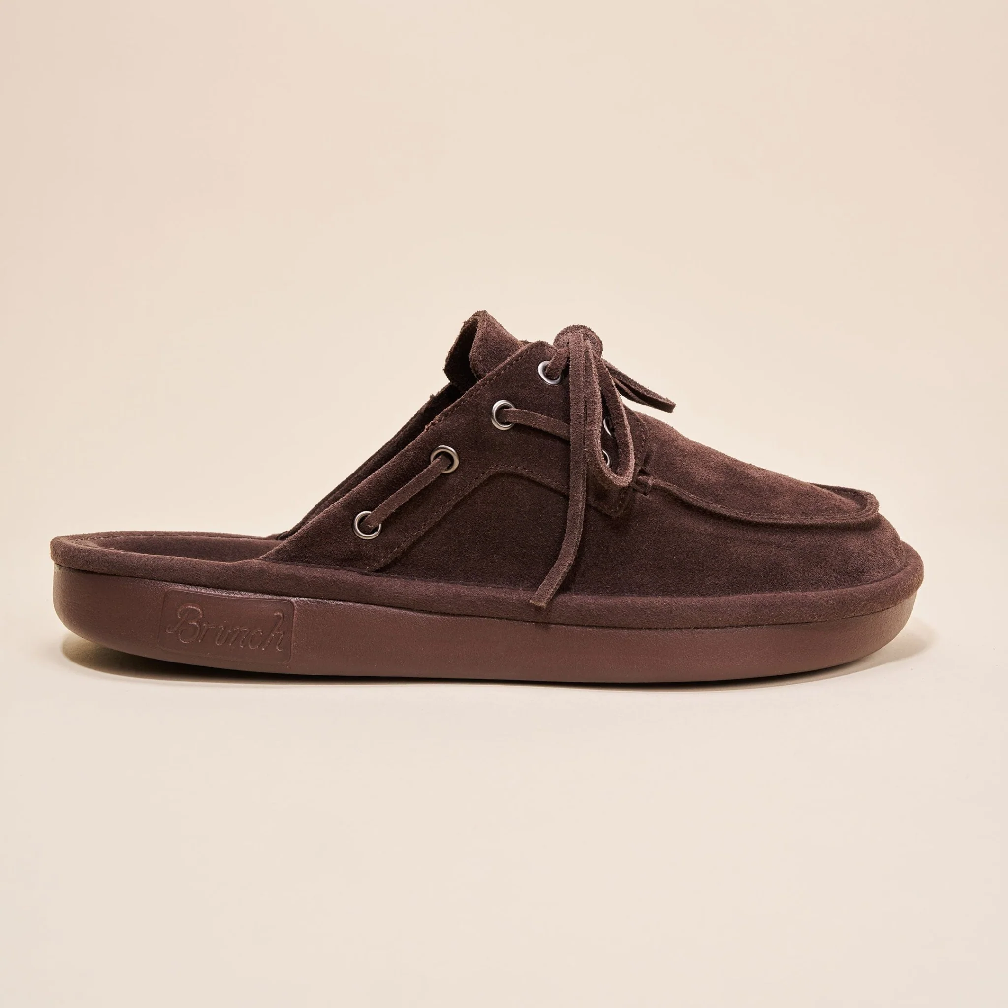 Boat Mule - Dark Brown - Suede - Image 4