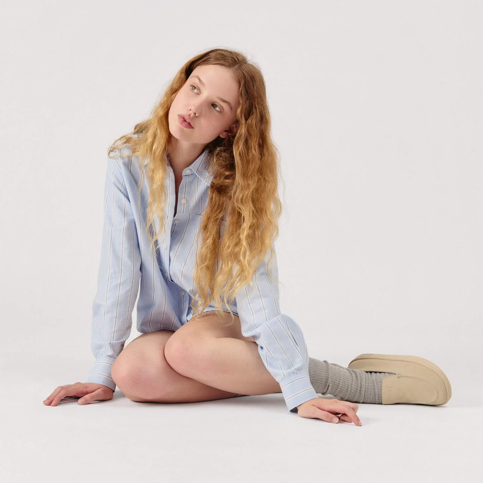 Collapsible Loafer - Beige - Suede - Image 3