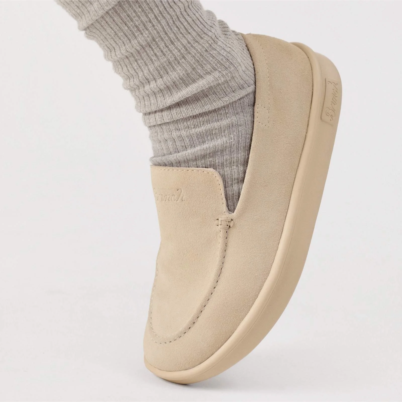 Collapsible Loafer - Beige - Suede - Image 4