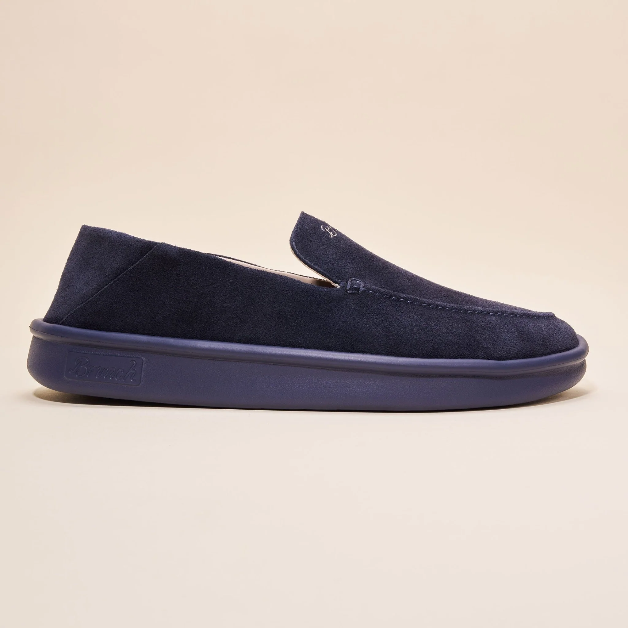 Collapsible Loafer - Navy - Suede - Image 3