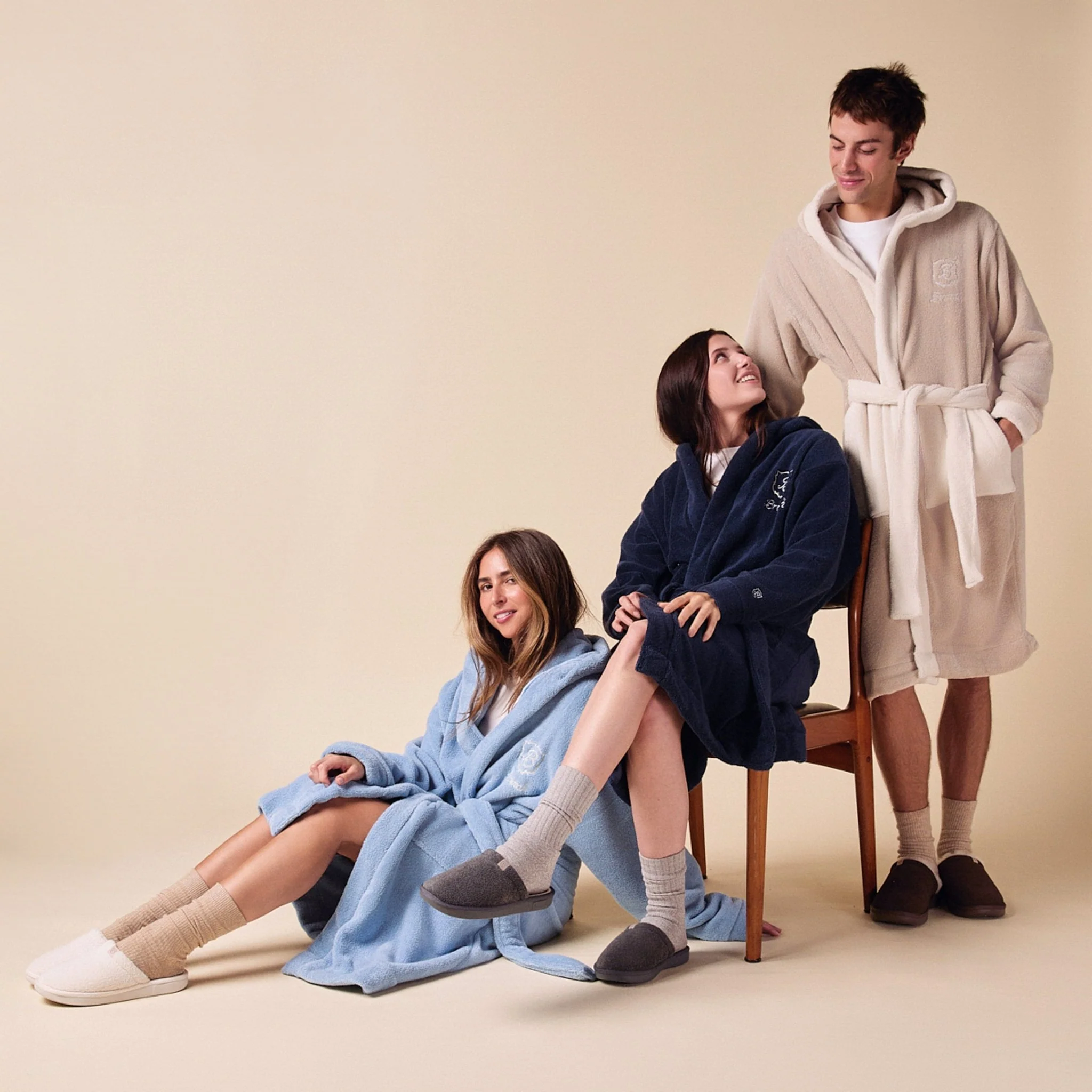 Essential Robe - Navy - Terry - Image 4