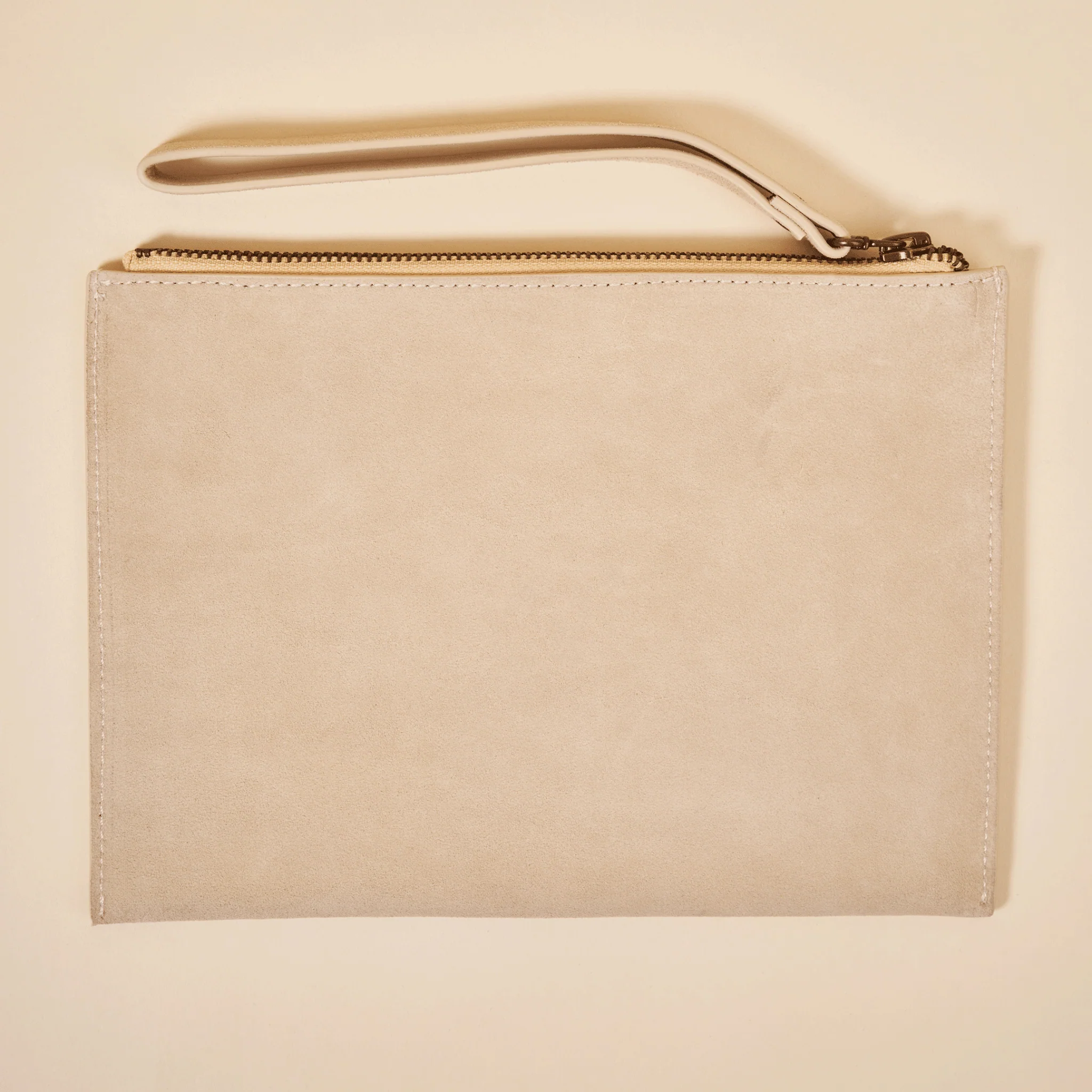Pouch - Beige - Suede - Image 2